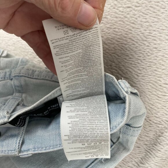 Levis Silvertab Woman's Jeans Size 8 Regular Light Wash 100% Cotton High Rise - Picture 13 of 16